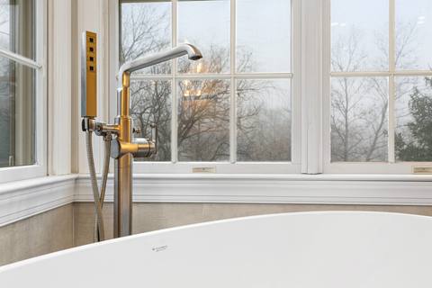 Oak-Crafted Luxury Bathroom