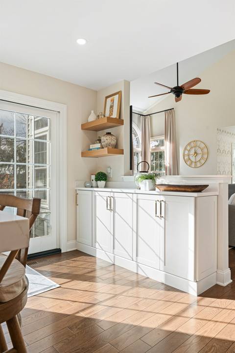 Transitional Kitchen with Custom Entertaining Features — photo 14