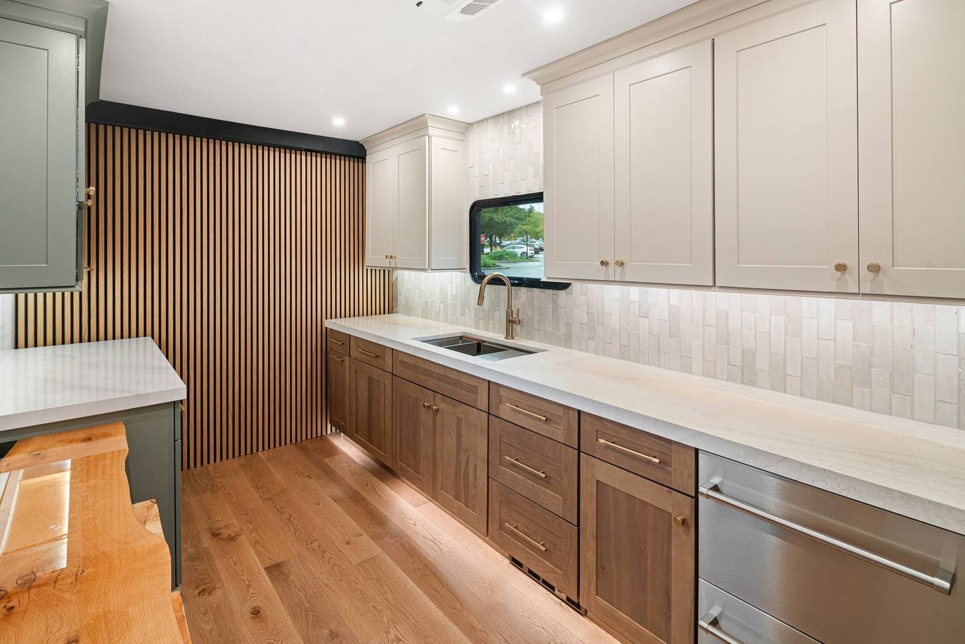 Kitchen Condo countertop and preparation surfaces